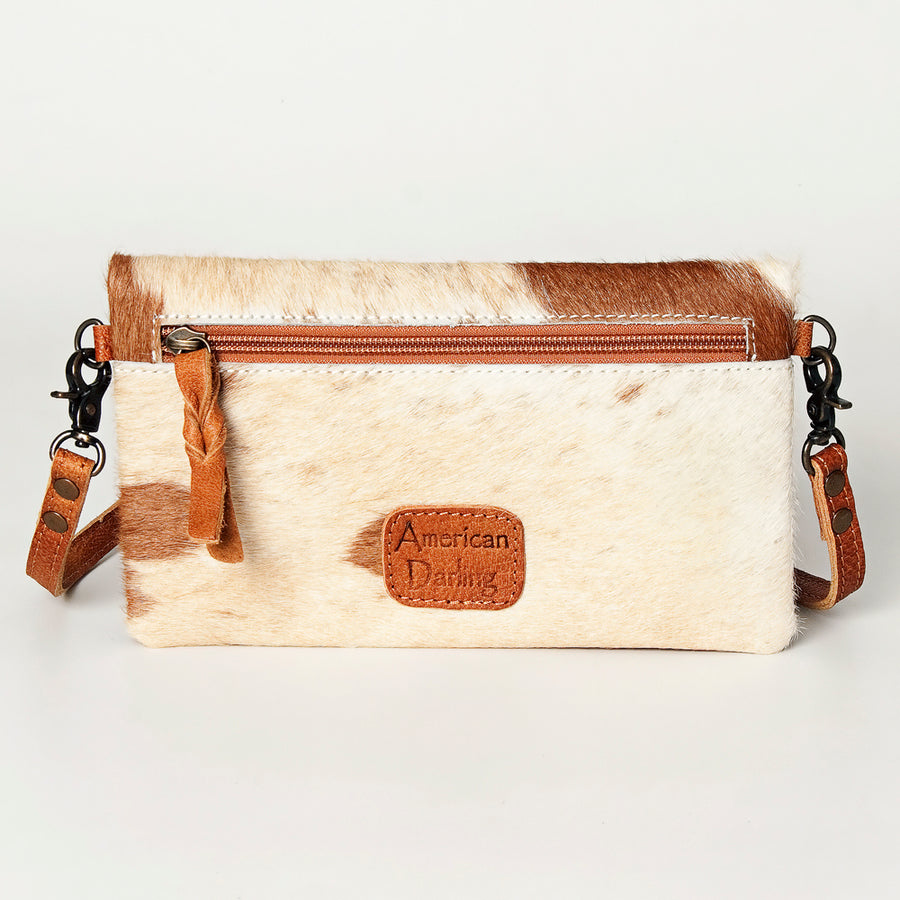 American Darling Small Cross body Bag, Hair-On Cowhide, Genuine Full Grain Western Purse