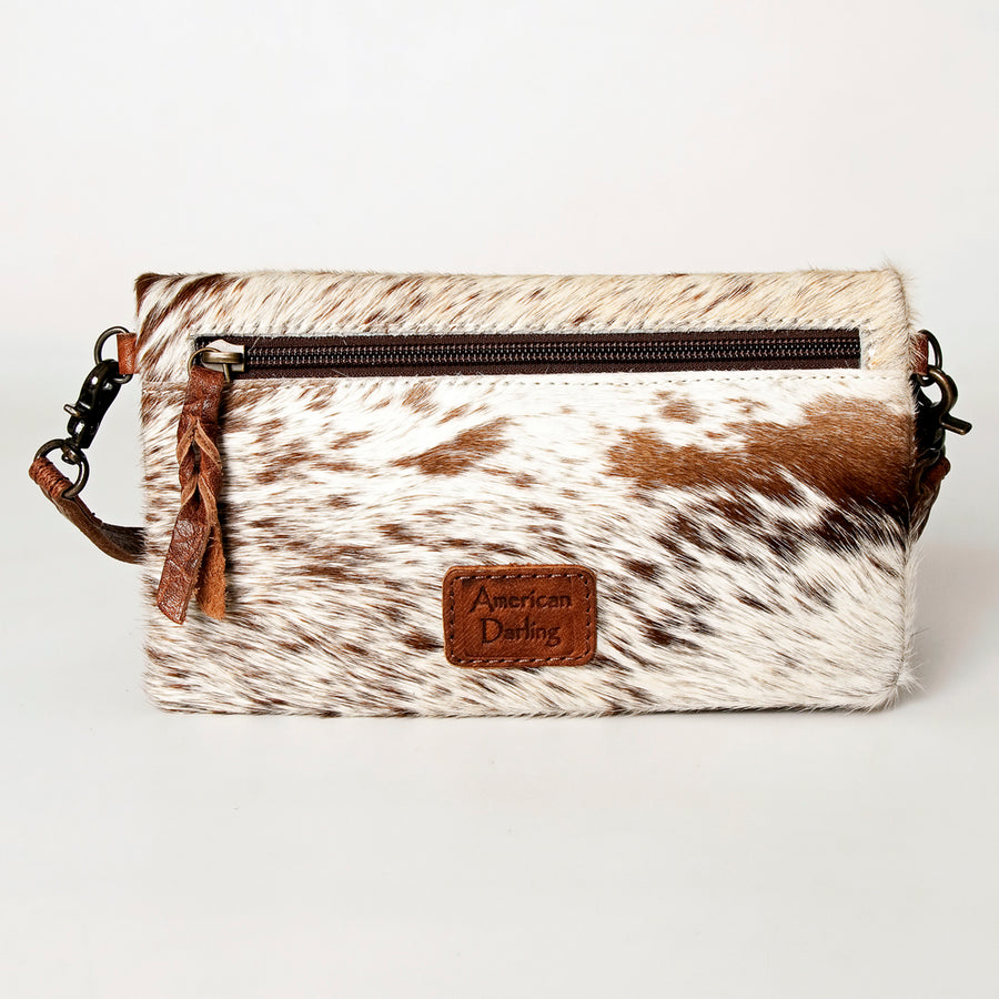 American Darling Small Cross body Bag, Hair-On Cowhide, Genuine Full Grain Western Purse