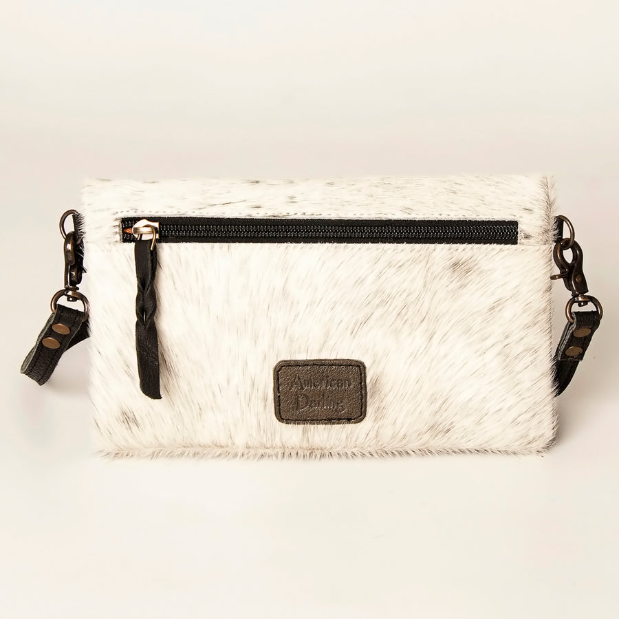 American Darling Small Cross body Bag, Hair-On Cowhide, Genuine Full Grain Western Purse