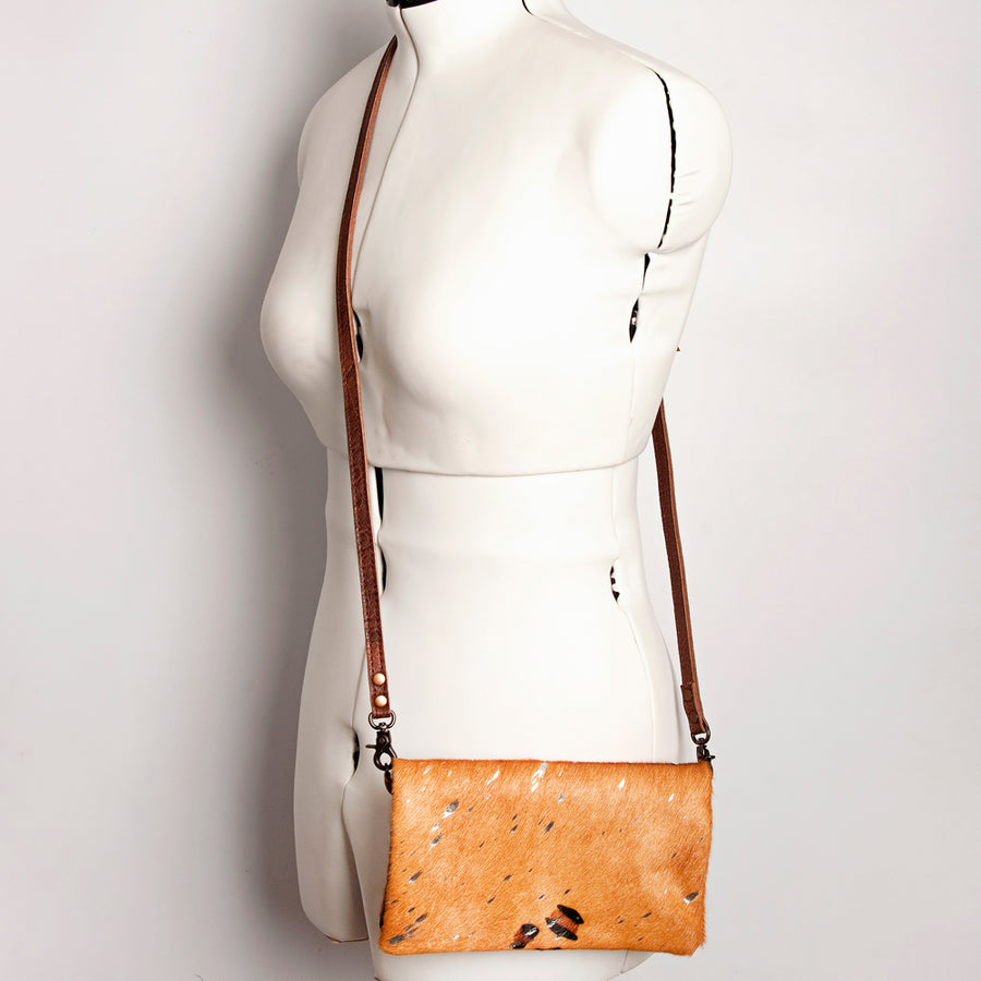 American Darling Small Cross body Bag, Hair-On Cowhide, Genuine Full Grain Western Purse