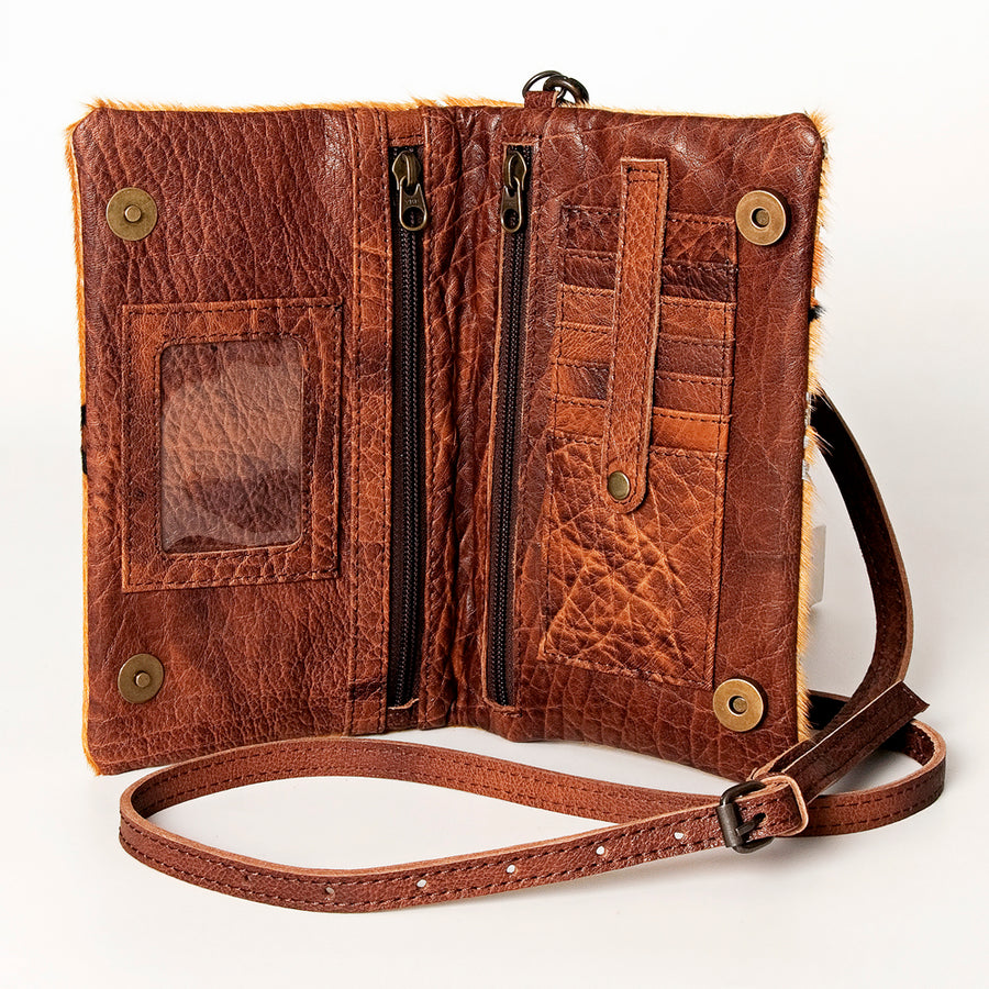 American Darling Small Cross body Bag, Hair-On Cowhide, Genuine Full Grain Western Purse