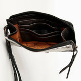 American Darling Coin Purse, Genuine Hair-On Cowhide & Full Grain Leather, Slim Western Travel Pouch, 4.5in (H) X 6.5in (W)