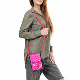 American Darling Cell Phone Holder Hand Tooled Genuine Leather Western Women Bag Purse | Case