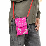 American Darling Cell Phone Holder Hand Tooled Genuine Leather Western Women Bag Purse | Case