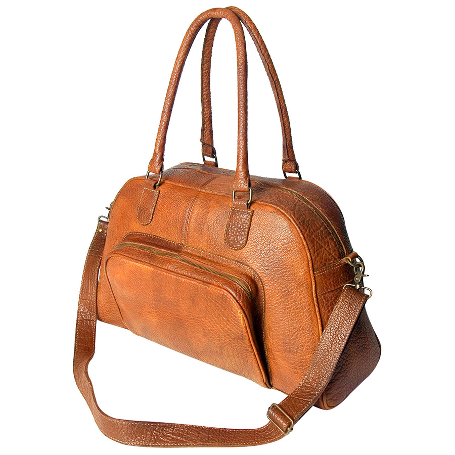 Never Mind Nmbgz121A Tote Vintage Handmade Genuine Cowhide Leather by Hilason – Cowboy and equestrian accessories
