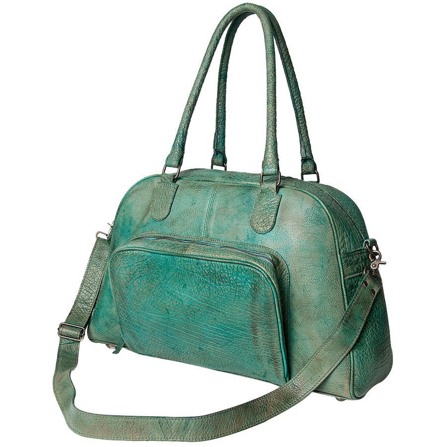 Never Mind Nmbgz121B Tote Vintage Handmade Genuine Cowhide Leather by Hilason – Cowboy and equestrian accessories