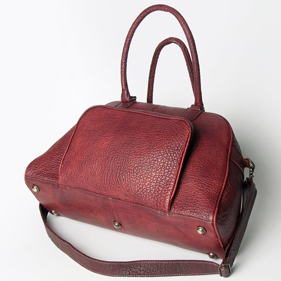 Never Mind Nmbgz121C Tote Vintage Handmade Genuine Cowhide Leather Women Bag Western Handbag Purse