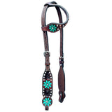 Bar H Equine Genuine W. American Leather H. Premium Headstall & Breast by Hilason – Cowboy and equestrian accessories
