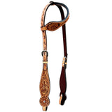 Bar H Equine Genuine Western American Leather Horse One Ear Headstall - Bar H Equine