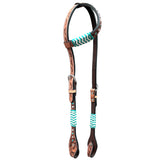 Bar H Equine American Leather Horse Saddle Tack One Ear Headstall | Browband Headstall - Uhorse
