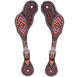 Bar H Equine H. Riding W. Leather Spurs Straps for Adults Womens – by Hilason – Cowboy and equestrian accessories