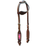 Bar H Equine Genuine W. American Leather H. Premium Headstall & Breast by Hilason – Cowboy and equestrian accessories