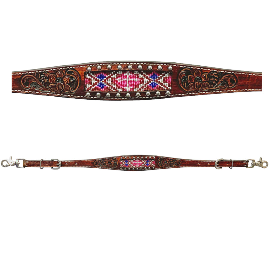 Bar H Equine Genuine Western American Leather Horse Wither Strap - Uhorse
