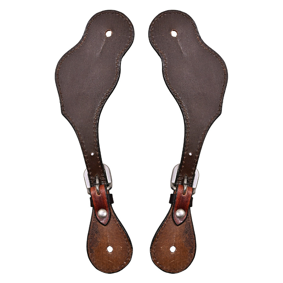 Bar H Equine Leather Spurs Straps for Adults Western Womens Spur Horse Riding Barrel Racing Show and Rodeo Strap Adult Women