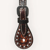 Bar H Equine Leather Spurs Straps for Adults Western Womens Spur Horse Riding Barrel Racing Show and Rodeo Strap Adult Women