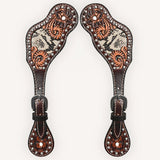 Bar H Equine H. Riding W. Leather Spurs Straps for Adults Womens – by Hilason – Cowboy and equestrian accessories