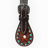 Bar H Equine Leather Spurs Straps for Adults Western Womens Spur Horse Riding Barrel Racing Show and Rodeo Strap Adult Women