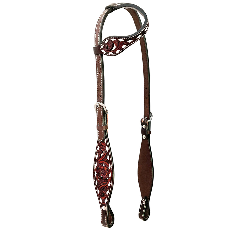 Bar H Equine American Leather H. Saddle Tk. One Ear Headstall | Breast by Hilason – Cowboy and equestrian accessories