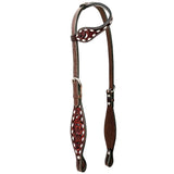 Bar H Equine American Leather H. Saddle Tk. One Ear Headstall | Breast by Hilason – Cowboy and equestrian accessories