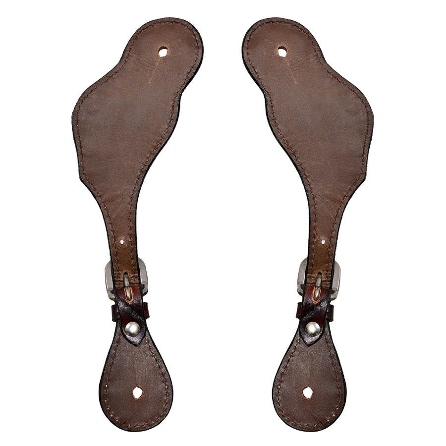 Bar H Equine Leather Spurs Straps for Adults Western Womens Spur Horse Riding Barrel Racing Show and Rodeo Strap Adult Women