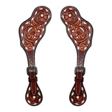 Bar H Equine H. Riding W. Leather Spurs Straps for Adults Womens – by Hilason – Cowboy and equestrian accessories