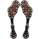 Bar H Equine H. Riding W. Leather Spurs Straps for Adults Womens – by Hilason – Cowboy and equestrian accessories