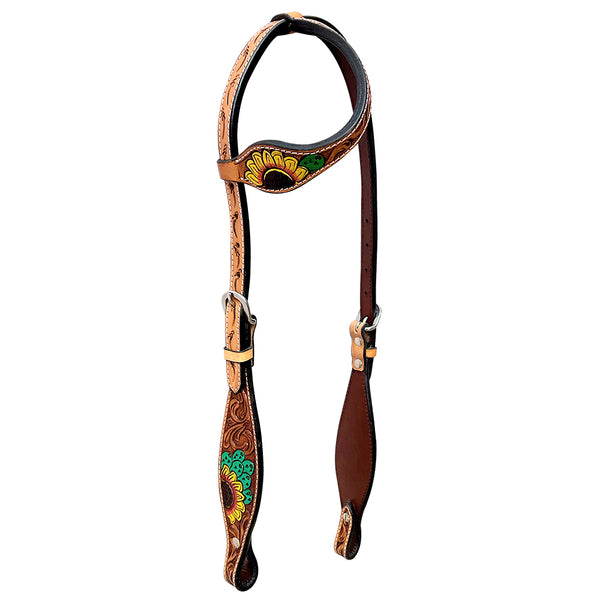 Bar H Equine Genuine Western American Leather Horse Headstall - Uhorse
