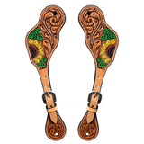 Bar H Equine H. Riding W. Leather Spurs Straps for Adults Womens – by Hilason – Cowboy and equestrian accessories