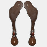 Bar H Equine Leather Spurs Straps for Adults Western Womens Spur Horse Riding Barrel Racing Show and Rodeo Strap Adult Women