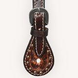 Bar H Equine Leather Spurs Straps for Adults Western Womens Spur Horse Riding Barrel Racing Show and Rodeo Strap Adult Women