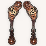 Bar H Equine H. Riding W. Leather Spurs Straps for Adults Womens – by Hilason – Cowboy and equestrian accessories