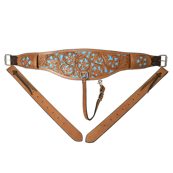 Comfytack By HILASON H. Saddle Leather Flank Cinch Girth W/ Billets – by Hilason – Cowboy and equestrian accessories