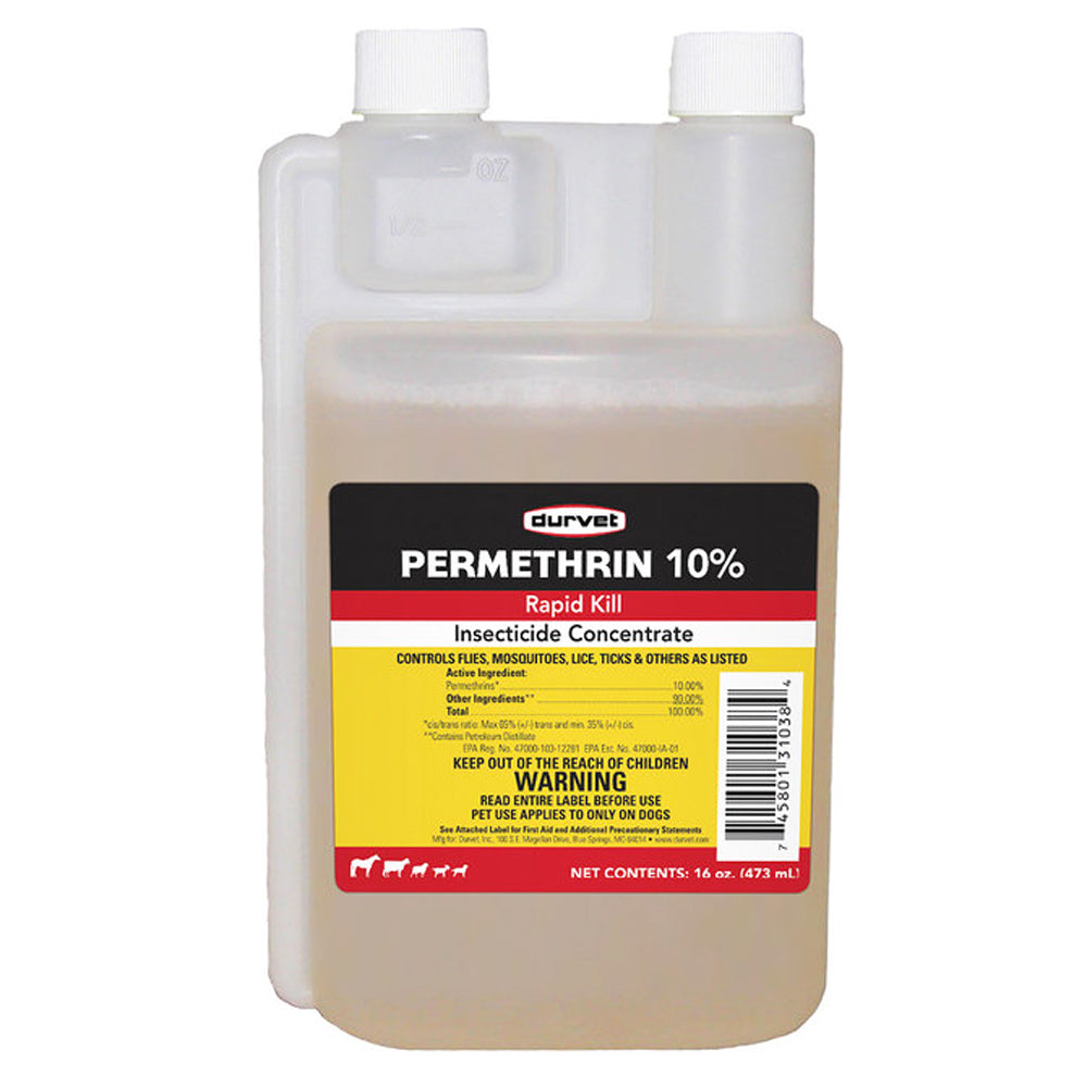 Durvet Permethrin 10 Percent EC DV 16 Oz Insecticide Concentrate