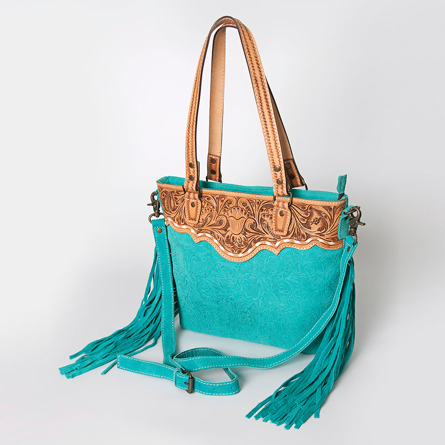 American Darling Tote Hand Tooled Embossed Genuine Leather Western Women Bag Handbag Purse | Travel Bags College - Uhorse