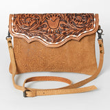 American Darling ADBGS178DM1D Envelope Hand Tooled Embossed Genuine Leather women bag western handbag purse