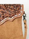 American Darling ADBGS178DM1D Envelope Hand Tooled Embossed Genuine Leather women bag western handbag purse