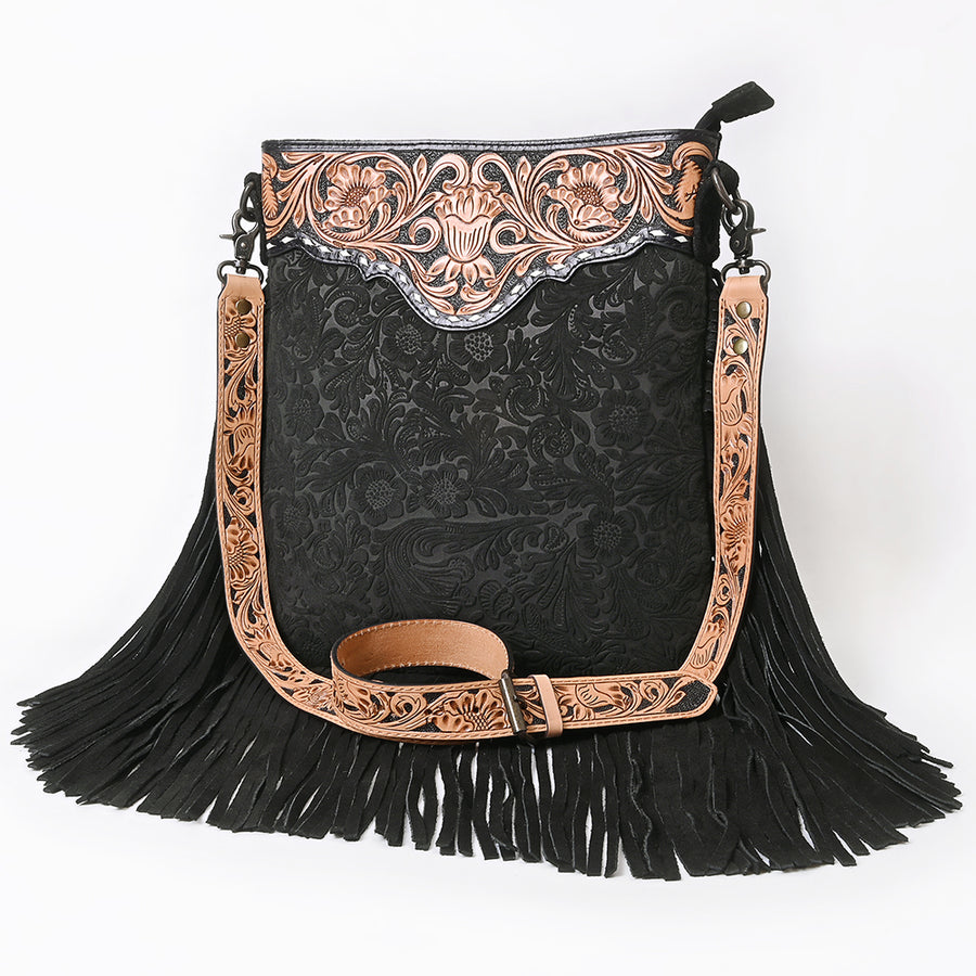 American Darling ADBGS192DM1F Large Crossbody Hand Tooled Embossed by Hilason – Cowboy and equestrian accessories