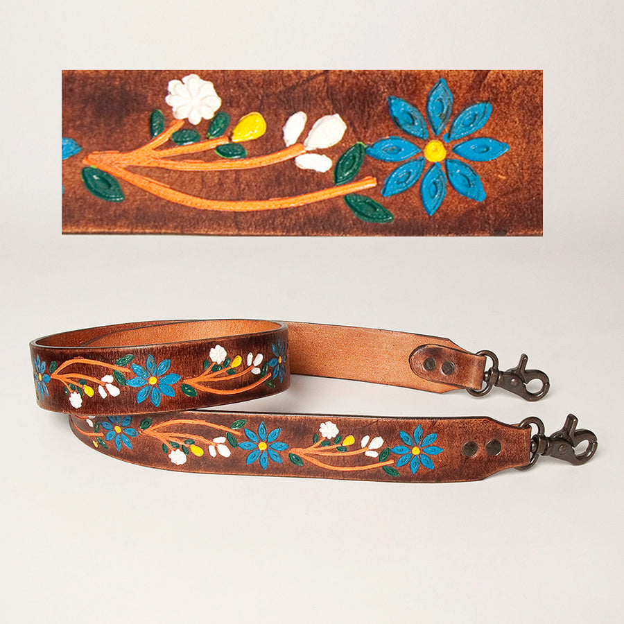 American Darling ADSTZ104 Hand Tooled Genuine Leather Crossbody Handle by Hilason – Cowboy and equestrian accessories