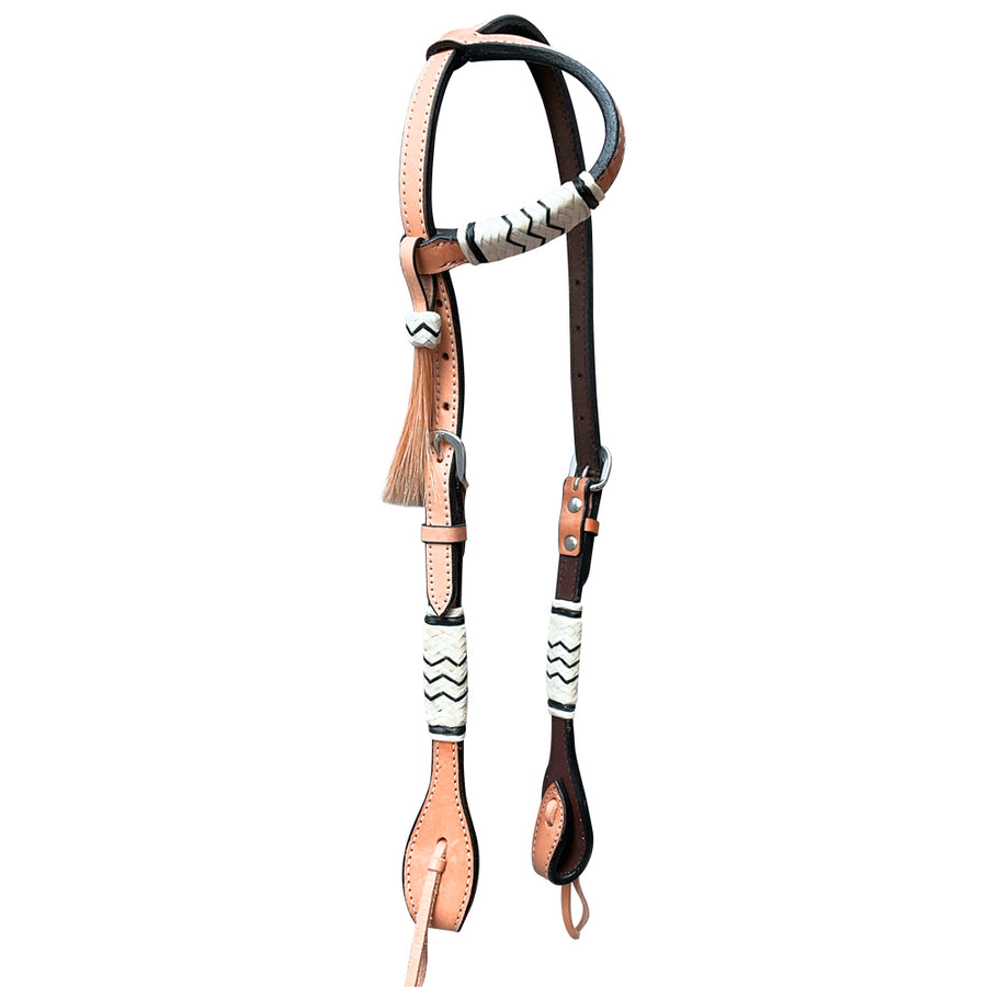 Bar H Equine American Leather H. Saddle Tk. One Ear Headstall | Breast by Hilason – Cowboy and equestrian accessories