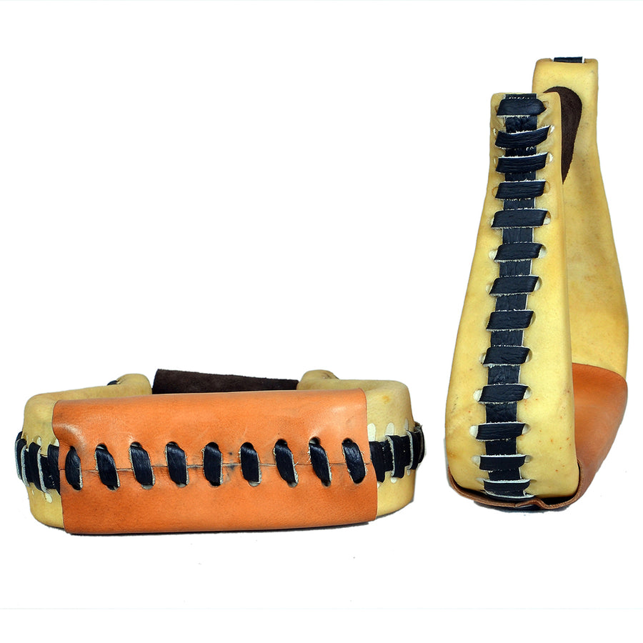 HILASON Horse Western Saddle Stirrup Leather Floral Stirrups Pair | for Barrel Racing Horses
