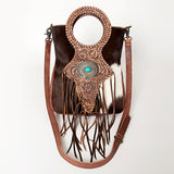 ADBG827A American Darling Hand Tooled Hair On Genuine Leather Women Bag Western Handbag Purse