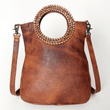 ADBG827A American Darling Hand Tooled Hair On Genuine Leather Women Bag Western Handbag Purse