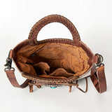 ADBG827A American Darling Hand Tooled Hair On Genuine Leather Women Bag Western Handbag Purse