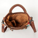 ADBG827C American Darling Hand Tooled Saddle Blanket Genuine Leather Women Bag Western Handbag Purse