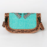 ADBG829F American Darling Hand Tooled Saddle Blanket Genuine Leather Women Bag Western Handbag Purse