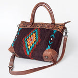 American Darling ADBG835A Tote Hand Tooled Saddle Blanket Genuine Leather women bag western handbag purse