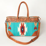 American Darling ADBG835C Tote Hand Tooled Saddle Blanket Genuine Leather women bag western handbag purse