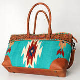 American Darling ADBG835C Tote Hand Tooled Saddle Blanket Genuine Leather women bag western handbag purse