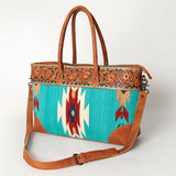 American Darling ADBG835C Tote Hand Tooled Saddle Blanket Genuine Leather women bag western handbag purse