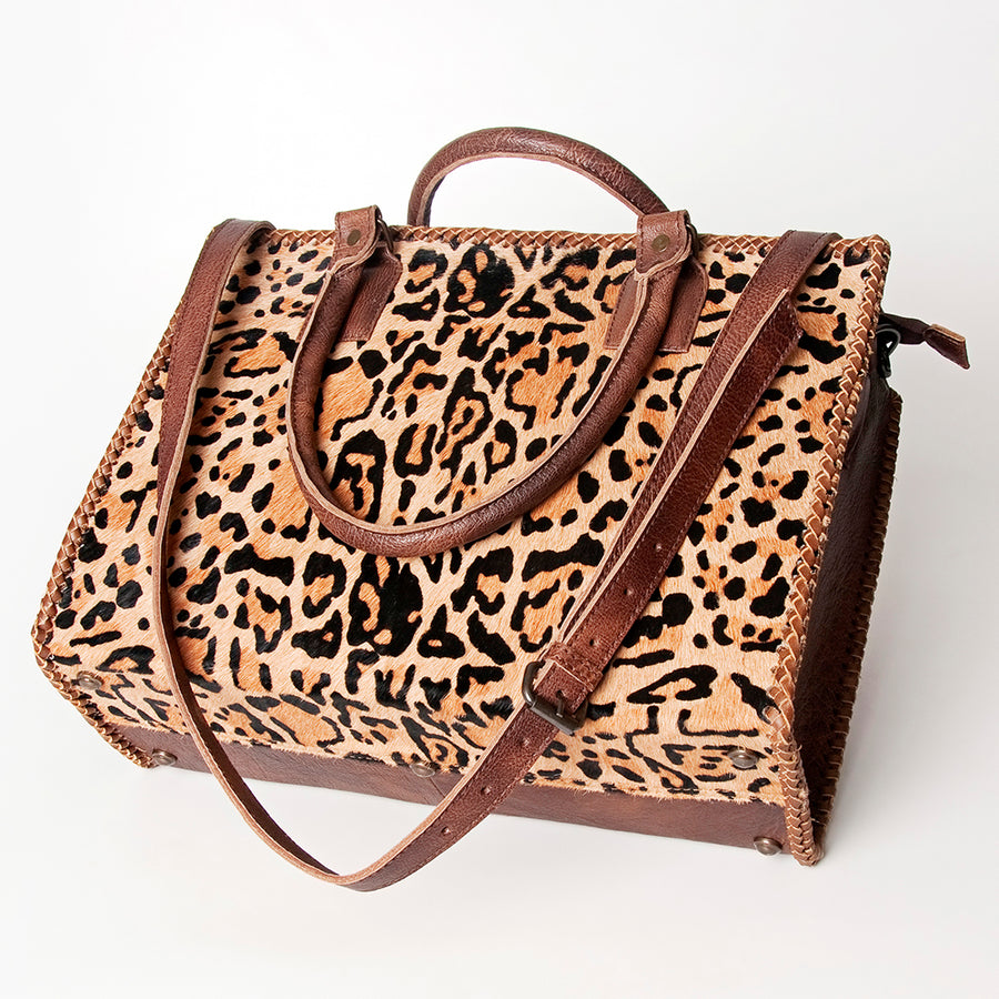 American Darling Briefcase Hair On Genuine Leather Western Women Bag | Handbag Weekend Travel Bags for